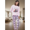 Kışlık Penguen Desenli %100 Pamuk Pijama Takımı Rahat ve Sıcak Profesyonel Görünüm Konforlu Kesim