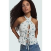 Kolsuz Fitted Örme Bluz %97 Polyester Yazlık Günlük Tarz Kullanım İçin Trend Tasarım