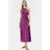 Kolsuz Halter Yaka Çok A line Maxi Elbise Yaz İçin Şık ve Rahat Modern Stil Yüksek Kalite