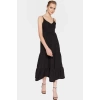Kolsuz Maxi Elbise Skater Kalıp Lilyum Dokuma Günlük Kullanım Modern Stil Şık Görünüm