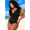 Konforlu Modern Büyük Beden Mayo Klora Dayanıklı Plus Size Plaj Ve Havuz İçin