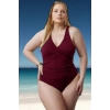 Konforlu Modern Büyük Beden Mayo Plaj Kıyafeti Plus Size UV Korumalı