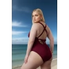 Konforlu Modern Büyük Beden Mayo Plaj Kıyafeti Plus Size UV Korumalı