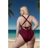 Konforlu Modern Büyük Beden Mayo Plaj Kıyafeti Plus Size UV Korumalı