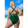 Konforlu Modern Büyük Beden Mayo Plaj Kıyafeti Plus Size UV Korumalı