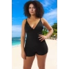 Konforlu Modern Derin V Yaka Büyük Beden Mayo Ergonomik Kesim Rahat Plus Size