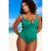 Konforlu Plus Size Mayo Tasarım Büyük Beden Esnek Kumaş Plaj Kıyafeti
