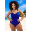Konforlu Plus Size Mayo Tasarım Büyük Beden Esnek Kumaş Plaj Kıyafeti