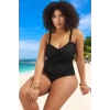 Konforlu Plus Size Mayo Tasarım Büyük Beden Esnek Kumaş Plaj Kıyafeti