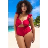 Konforlu Plus Size Mayo Tasarım Büyük Beden Esnek Kumaş Plaj Ve Havuz İçin Şık Detaylı