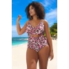 Konforlu Plus Size Mayo Tasarım Büyük Beden Plaj Kıyafeti Tam Destek