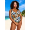 Konforlu Plus Size Mayo Tasarım Büyük Beden Şık Detaylı Rahat Kesim Battal Boy