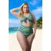 Konforlu Plus Size Mayo Tasarım Büyük Beden Şık Detaylı Rahat Kesim Battal Boy