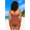 Konforlu Plus Size Mayo Tasarım Büyük Beden Yaz Koleksiyonu Plaj Ve Havuz İçin Klora Dayanıklı