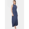 Maxi A line Bisiklet Yaka Örme Elbise Hafif Yazlık Günlük Seçkin Malzeme Özel Tasarım Modern Stil