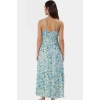 Maxi A line Viskoz Dokuma Elbise Günlük Şıklık İçin Seçkin Malzeme Şık Görünüm Modern Stil