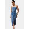 Maxi Denim Elbise Bodycon Kalıp Yazlık Casual Konforlu Kesim Uzun Ömürlü Özel Tasarım