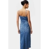 Maxi Denim Elbise Bodycon Kalıp Yazlık Casual Konforlu Kesim Uzun Ömürlü Özel Tasarım