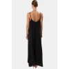 Maxi Dokuma Elbise V Yaka Shift Kalıp Polyester Yazlık Rahat Konforlu Kesim Seçkin Malzeme