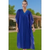 Midi Boy Polyester Şifon Abiye Elbise Payet Detaylı Zarifane Tasarım Dayanıklı Malzeme