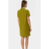 Mini Krep Elbise Shift Kalıp Cep Detaylı Polyester Kumaş Günlük Stil Şık Görünüm Uzun Ömürlü