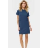 Mini Krep Elbise Shift Kalıp Cep Detaylı Polyester Kumaş Günlük Stil Şık Görünüm Uzun Ömürlü