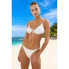 Modern Bağlamalı Bikini Takımı Şık Detaylı Özel Tasarım Esnek Kumaş UV Korumalı Plaj Ve Havuz İçin