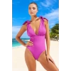 Modern Derin V Yaka Mayo Premium Kalite Esnek Kumaş Şık Detaylı Özel Tasarım Swimsuit