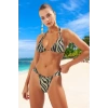 Modern Desenli Bikini Takımı Özel Tasarım UV Korumalı Ergonomik Kesim Klora Dayanıklı