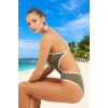 Modern Halter Mayo Yüzme Kıyafeti Havuz Mayosu Yüksek Konfor Klora Dayanıklı UV Korumalı