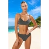 Modern Simli Bikini Takımı Plaj Ve Havuz İçin Özel Tasarım Su Sporları Klora Dayanıklı