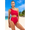 Modern Tek Omuz Mayokini Premium Kalite Esnek Kumaş Özel Tasarım Su Sporları İçin