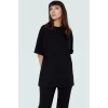 Nefes Alabilir Pamuk Örme T shirt ve İspanyol Paça Pantolon Takımı Konforlu Kesim Trend Tasarım