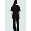 Nefes Alabilir Pamuk Örme T shirt ve İspanyol Paça Pantolon Takımı Konforlu Kesim Trend Tasarım