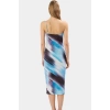Nefes Alan Örme Midi Elbise Kolsuz Bodycon Kalıp Polyester Elastan Günlük Şıklık Özenle Seçilmiş