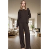 Örme Kaşkorse Pijama Takımı Rahat Kışlık 2 Parça Zarifane Tasarım Seçkin Malzeme