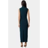 Örme Kumaş Bodycon Maxi Elbise Dik Yaka Günlük Casual Seçkin Malzeme Yüksek Kalite Dayanıklı