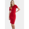 Örme Midi Elbise Bodycon Kalıp Bisiklet Yaka Günlük Kullanım Rahat