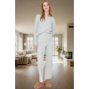 Örme Pijama Takımı Lastikli Regular Geniş Paça 2 Parça Rahat Günlük Özel Tasarım