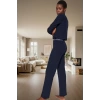 Örme Pijama Takımı Lastikli Regular Geniş Paça 2 Parça Rahat Günlük Özel Tasarım