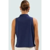 Örme Polo Yaka Kolsuz Bluz Regular Kalıp Rahat Yazlık Modern Stil Seçkin Malzeme Trend Tasarım