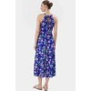 Örme Polyester Maxi Elbise Skater Kalıp Halter Yaka Günlük Stil Rahat Ve Şık Konforlu Kesim
