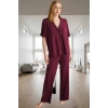 Örme Viskon Pijama Takımı Ev Konforu İçin Mükemmel Seçim Uzun Ömürlü Trend Tasarım Zarifane