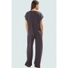 Oversize V Yaka Örme Alt Üst Takım Rahat Günlük Stil Profesyonel Görünüm