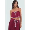 Pamuklu Dokuma Bluz Etek Takım Yazlık Plaj Şıklığı Şık Görünüm Modern Stil Dayanıklı Malzeme