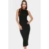 Pamuklu Elastan Bodycon Midi Elbise Büzgülü Kollu Rahat Günlük Kombin Zarifane Tasarım
