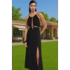 Pamuklu Elastan Maxi Plaj Elbisesi A line Kesim Halter Yaka Yazlık Trend Tasarım Rahat Ve Şık