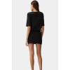 Pamuklu Elastanlı Mini Elbise Kısa Kollu Bodycon Kesim Uzun Ömürlü Dayanıklı Malzeme