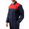 Pamuklu Gabardin Tulum LacivertKırmızı İş Güvenliği Carica Yazlık