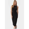 Pamuklu Maxi Elbise V Yaka Sırt Detaylı Bodycon Rahat ve Şık Modern Stil